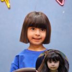 اصلاح موی دخترانه در آرایشگاه کودک پازل