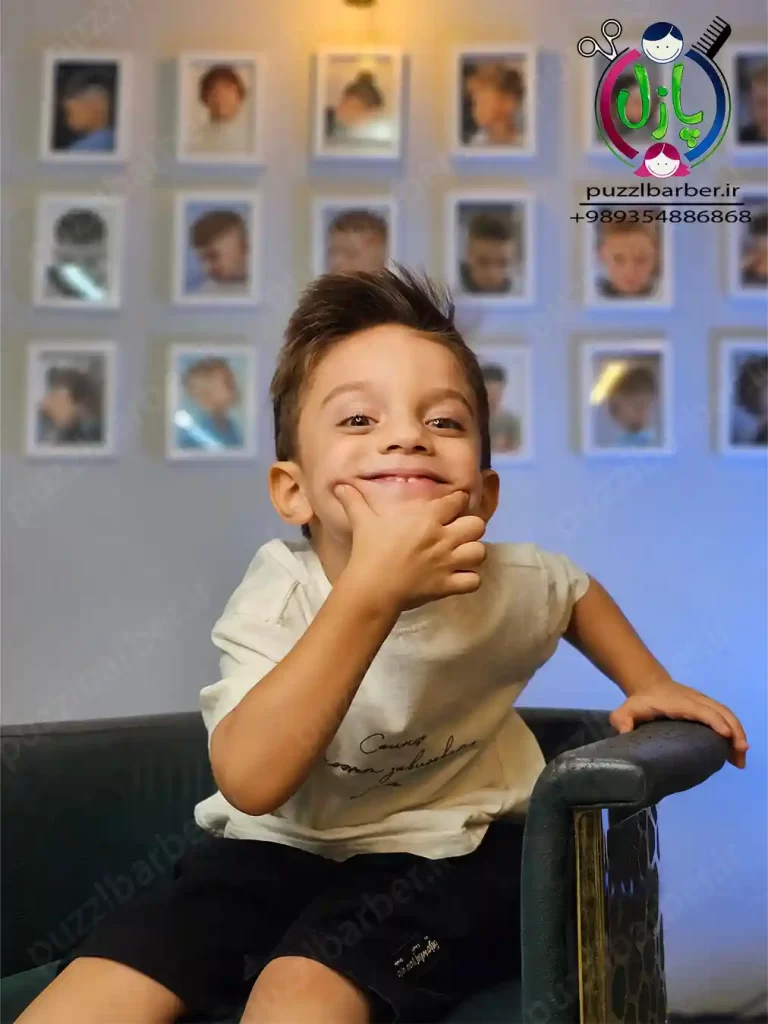 نمونه کپ بلند برای کودک امیرحسین کمالی شعبه گوهردشت آرایشگاه کودک پازل