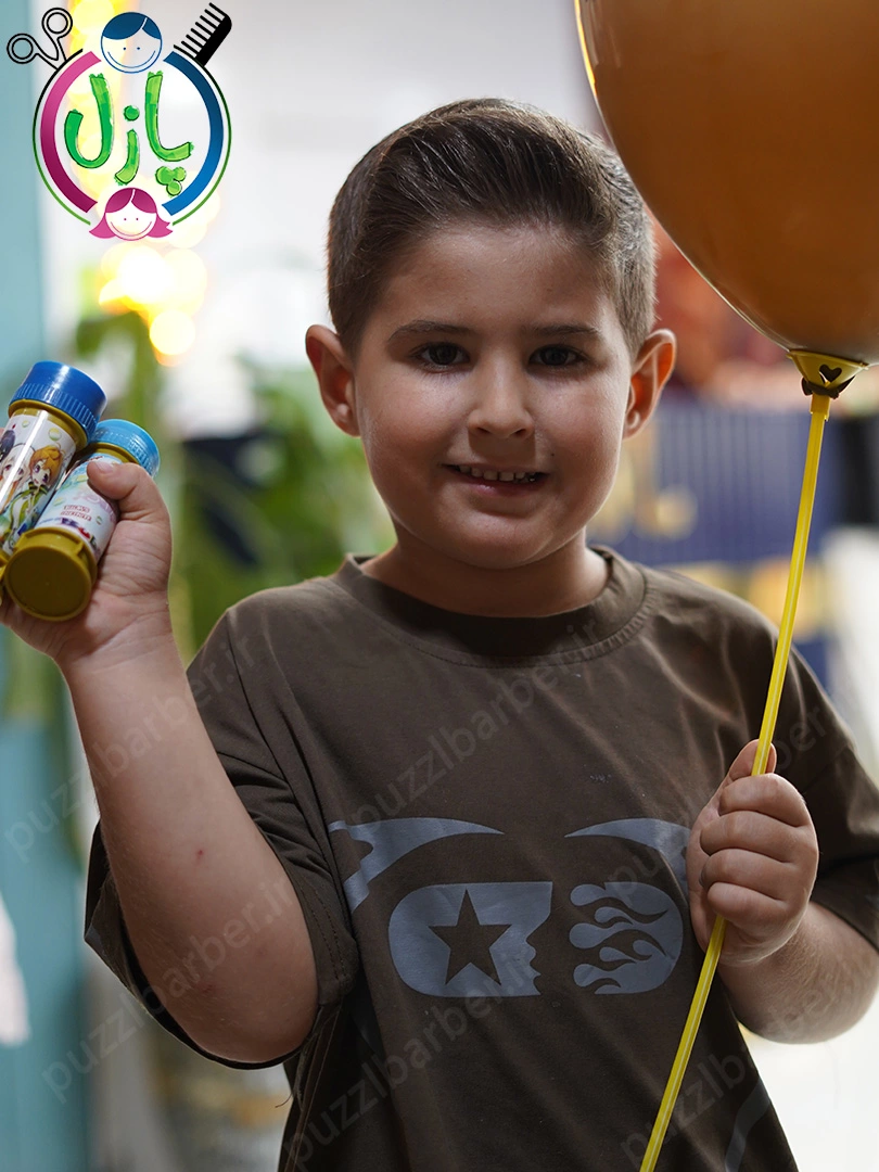 مدل موی پسرانه کوتاه در آرایشگاه کودک پازل کرج